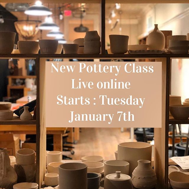 Attention 🌟🎄🌟Our next 6 week offering of classes for pottery is now live online , open for registration!! It&rsquo;s a great way to start 2020!✨❤️ TUESDAY NIGHTS
DATES: JAN 7, 14, 21, 28/FEB 4, 11 (6 WEEKS)
TIMES: 6:00PM-9:00PM
INSTRUCTOR:  MARY L