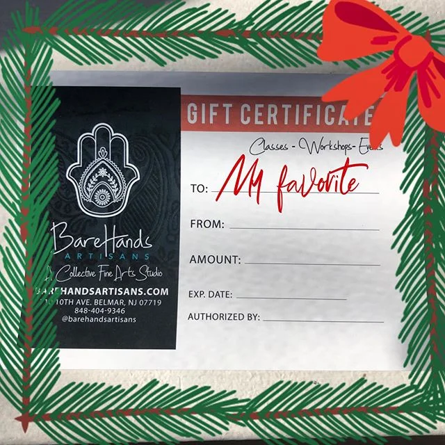 Popular item today 🌟 we ALSO sell them online :) link in bio takes you too our current 2020 winter schedule with more to be added and sprinkled in 🎄✨🌟❤️🎄🤩🌟✨🥰😊🎄🌟✨❤️
It&rsquo;s a good one = Art experience, workshops , or put it towards a 6 we