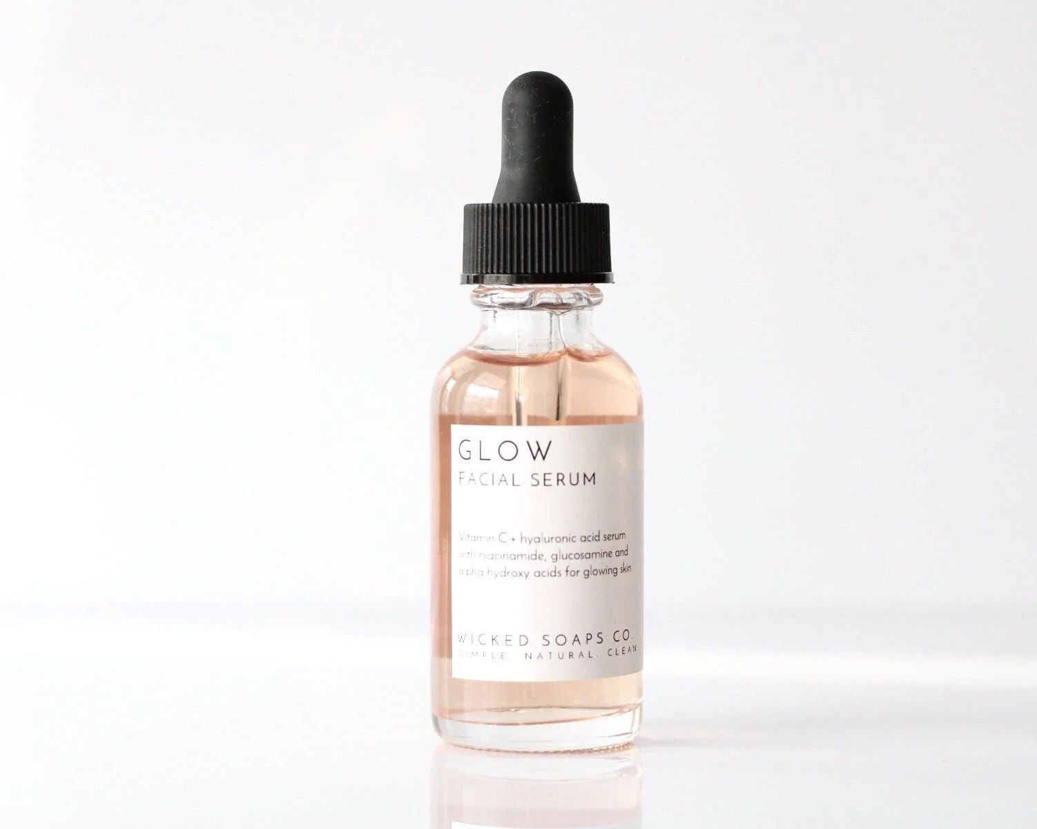 Glow Facial Serum with Vitamin C + Hyaluronic Acid