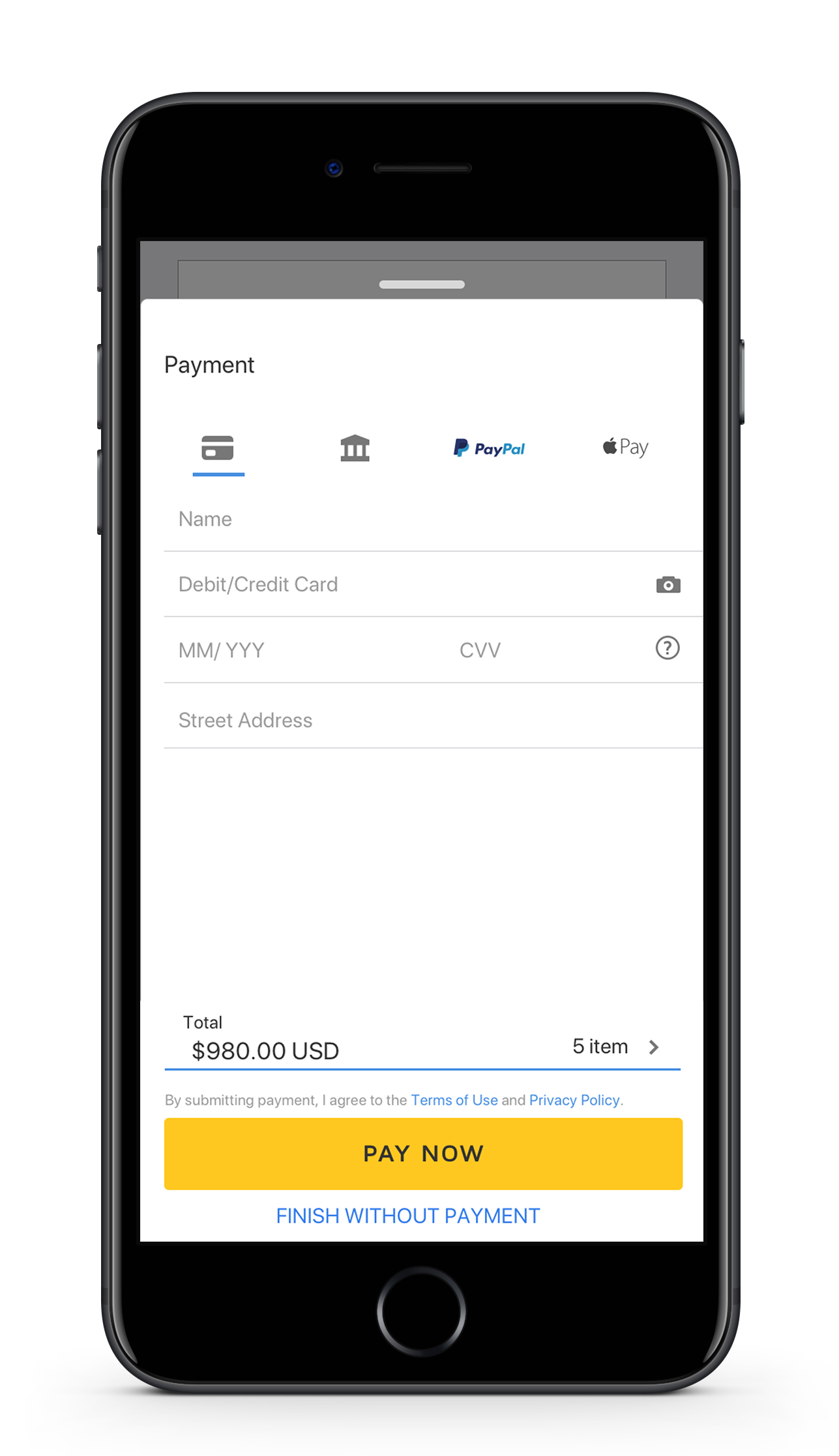 DocuSign iOS Payment