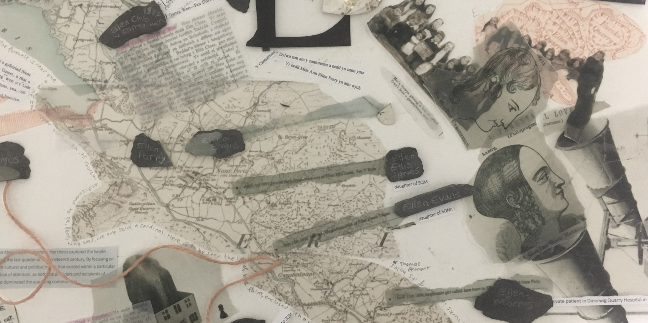 Detail of mapping work in progress