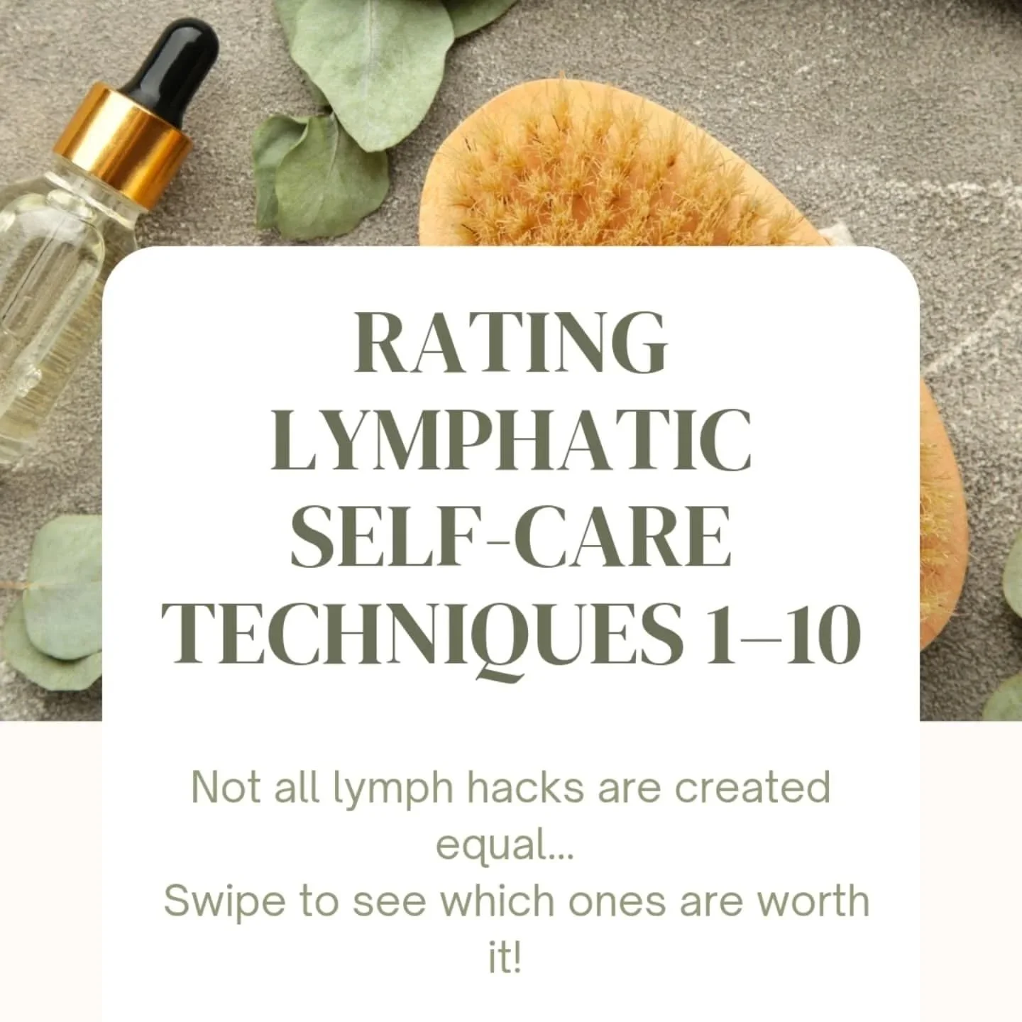 💆🏼&zwj;♀️ Not all lymph hacks are created equal!
Some are overhyped. Some are holy grail. I rated them all so you don&rsquo;t have to.

From dry brushing to rebounding to hydration (spoiler: water always wins) here's what&rsquo;s actually worth you