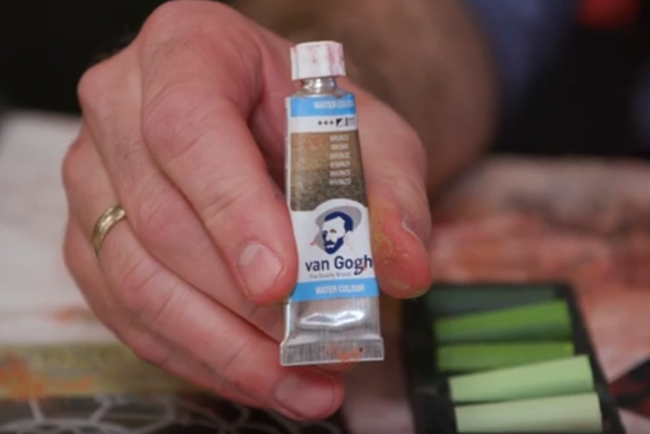 Mixed Media Demo with Rembrandt Soft Pastels and Van Gogh Watercolors