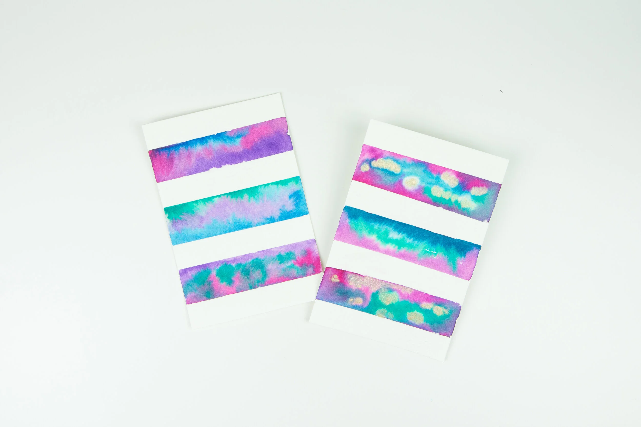      Creating a Greeting Card Background with Ecoline