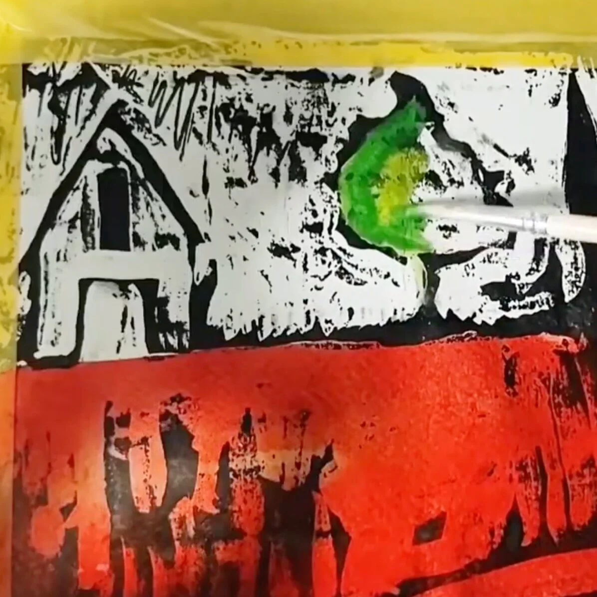 Gouache Resist Techniques