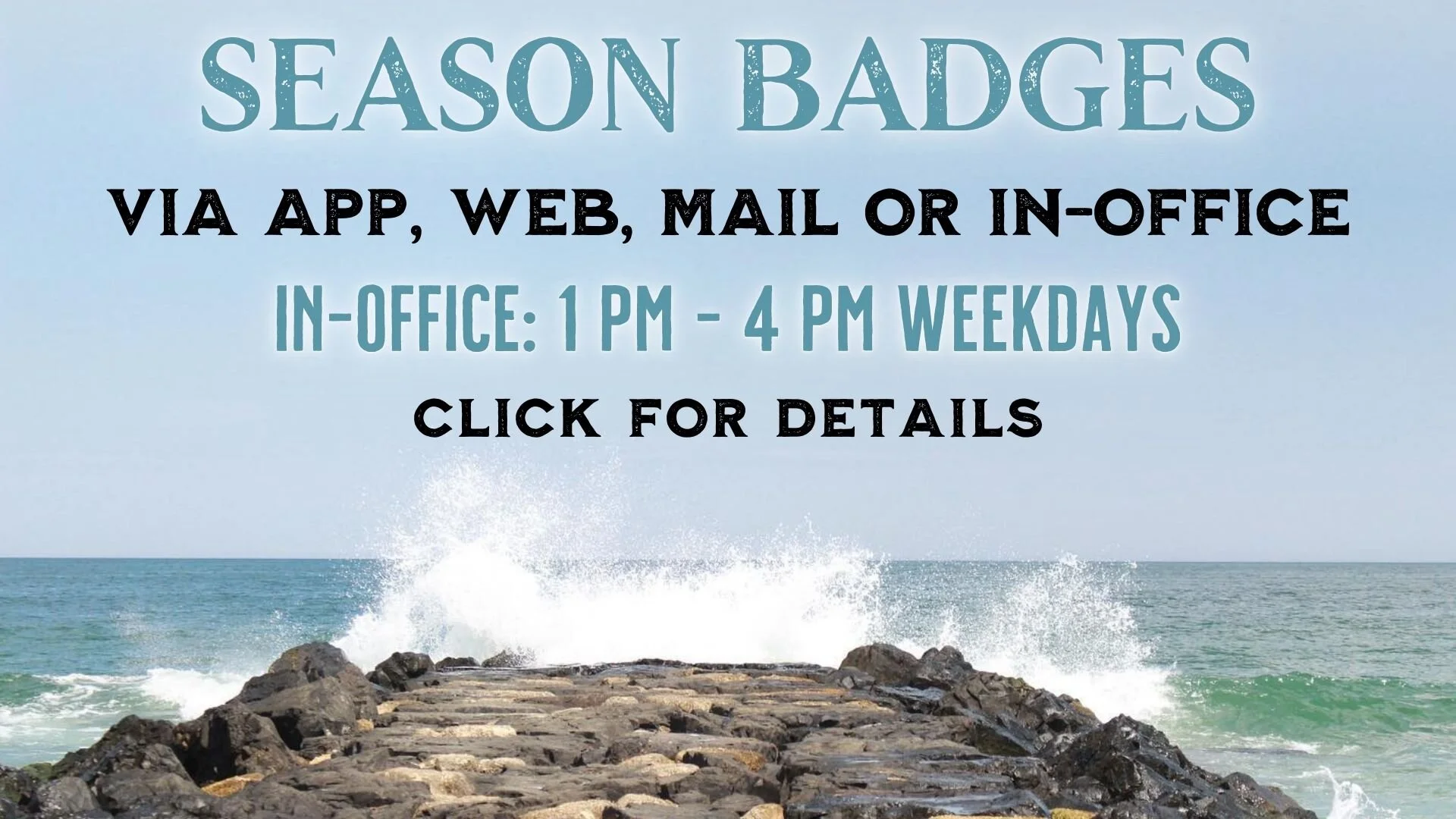 Early Beach Badge Sales