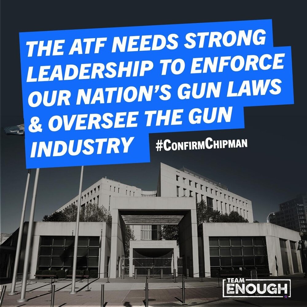 The Senate vote to confirm David Chipman as ATF director is imminent. As an ATF agent for 25 years, there is simply no one better equipped to lead the ATF. 

The Senate must #ConfirmChipman!