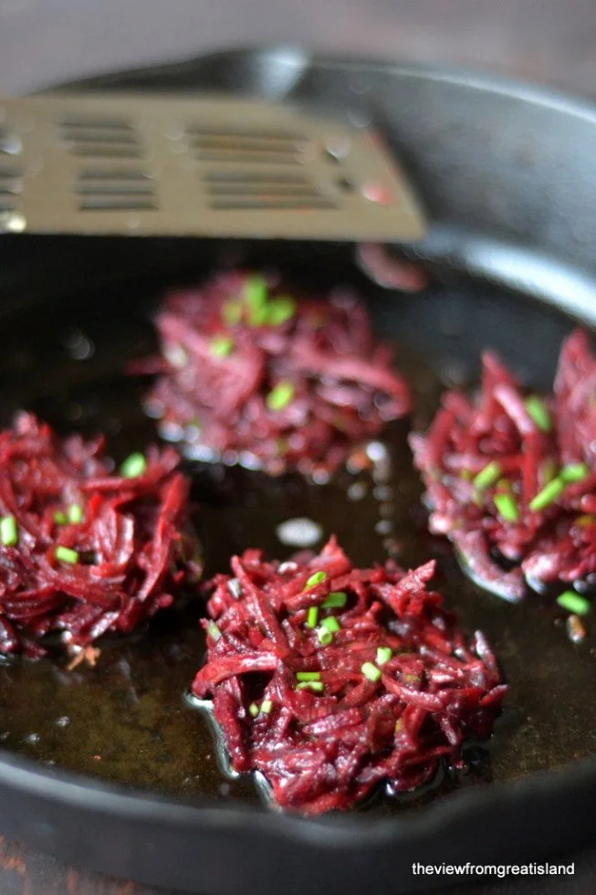 Potato Beet Latkes