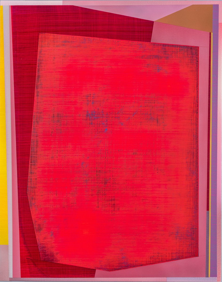  Andy M. Clark,  Caldera , 2021, Acrylic on panel, 20 x 16 inches 
