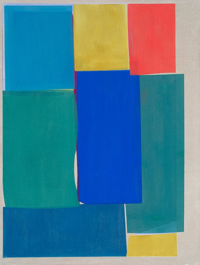  Joanne Freeman  Squares and Strokes_40 (multi) , 2023 oil on linen 40x30 inches 