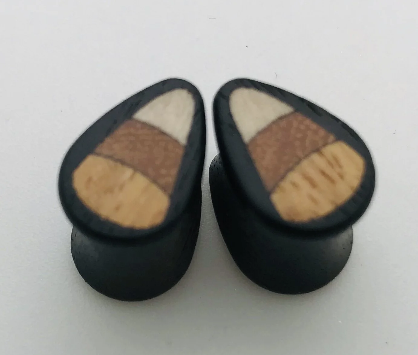 Candy Corn & Web Double Sided Wood Plugs — Halo Precision Piercing ...