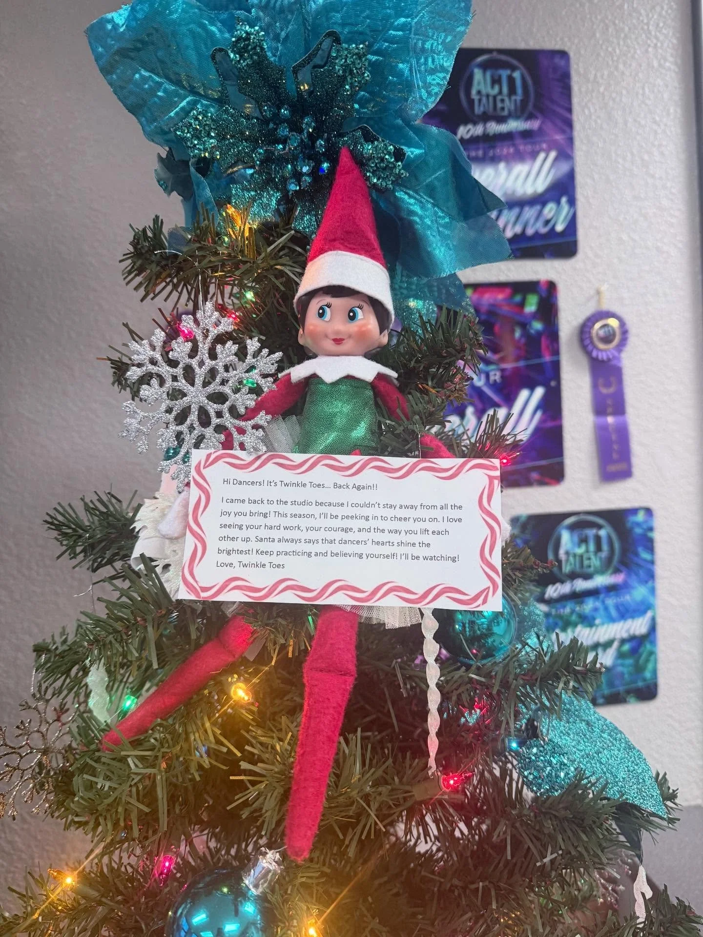 🎄 Attention PDC Dancers! 🎄

Twinkle Toes, our beloved Elf on the Shelf, has returned to the studio after her winter getaway at the North Pole! She&rsquo;s so excited to be back and ready to stir up some holiday fun and mischief with all of you! 🎅✨