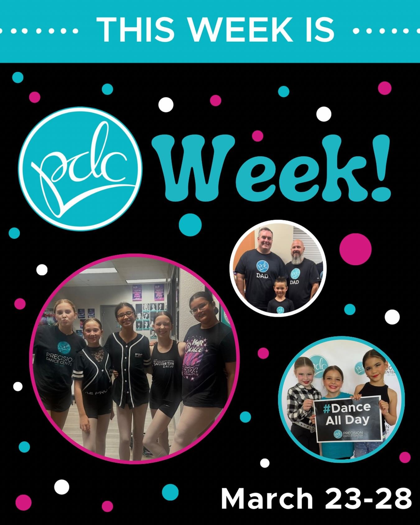 💙It&rsquo;s PDC Spirit Week!💙

Wear your PDC gear this week to help send off our dancers to the Starpower competition this weekend. 

✨Make sure you get entered into the drawing each day that you participate
✨One lucky dancer will win a free snack 