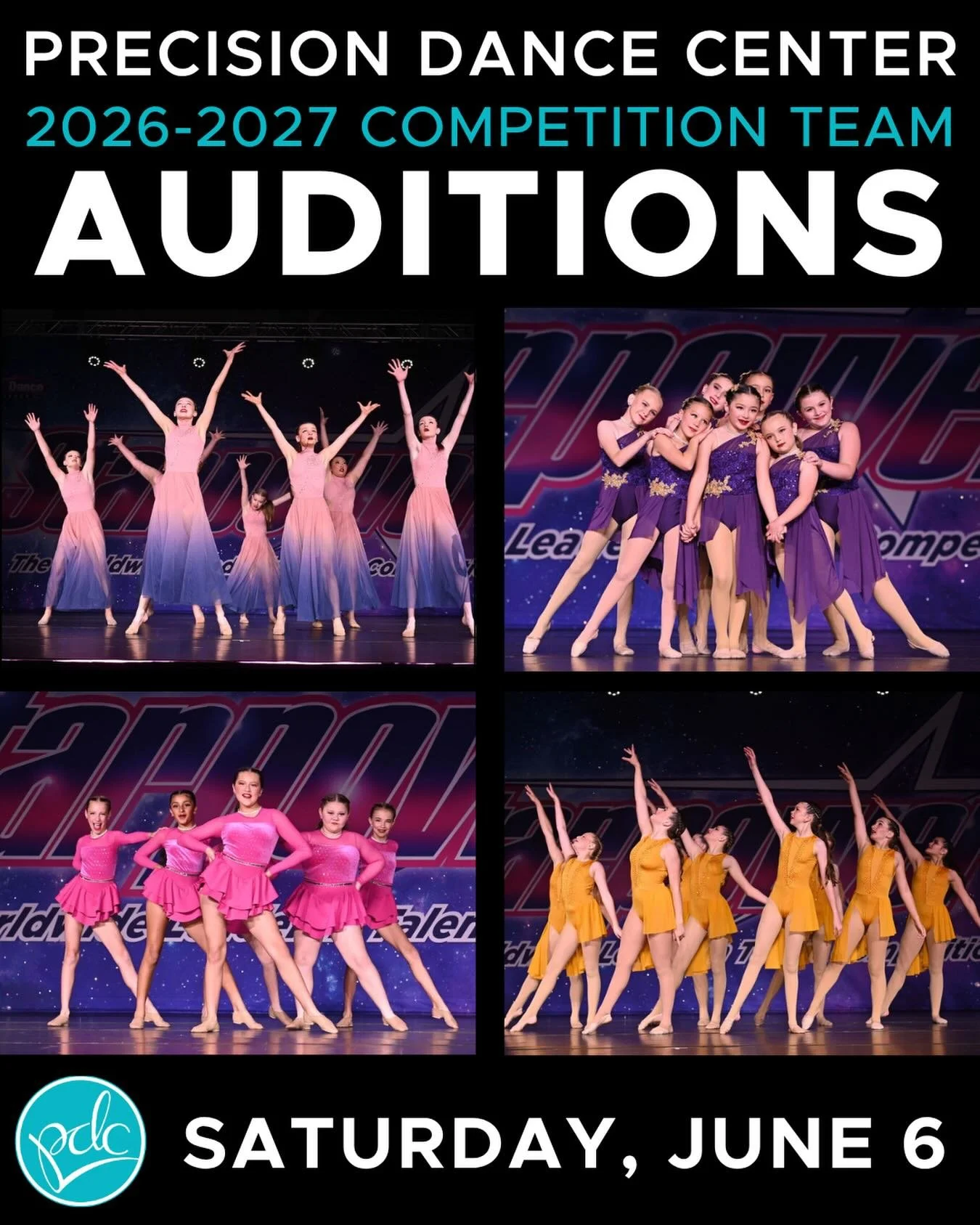 📣Our Audition Forms are now LIVE! 📣

🌟If you&rsquo;re interested in joining our Competition Teams at PDC for the 2026-2027 Season, our Auditions are coming up on Saturday, June 6th! 

🌟Click the link in our bio above to access our Audition Form. 