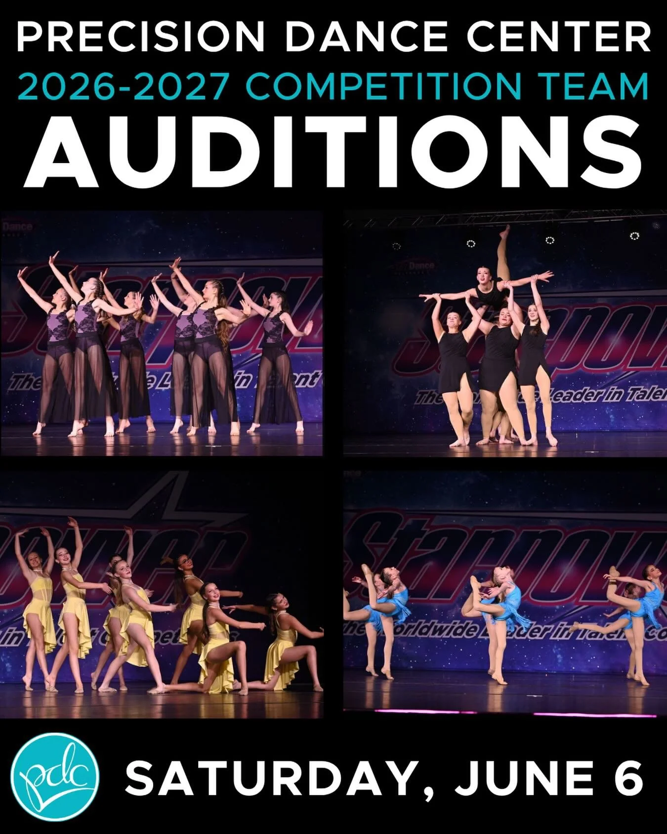 Our Competition Team Auditions are just 2️⃣ days away!! We would love to have you join our award-winning Competition Team! 

🌟Click the link in our bio above to access our Audition Form. See you June 6th! And if you can&rsquo;t make it June 6th, our