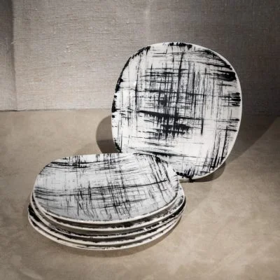  Knowles Ebonette Lunch Plates