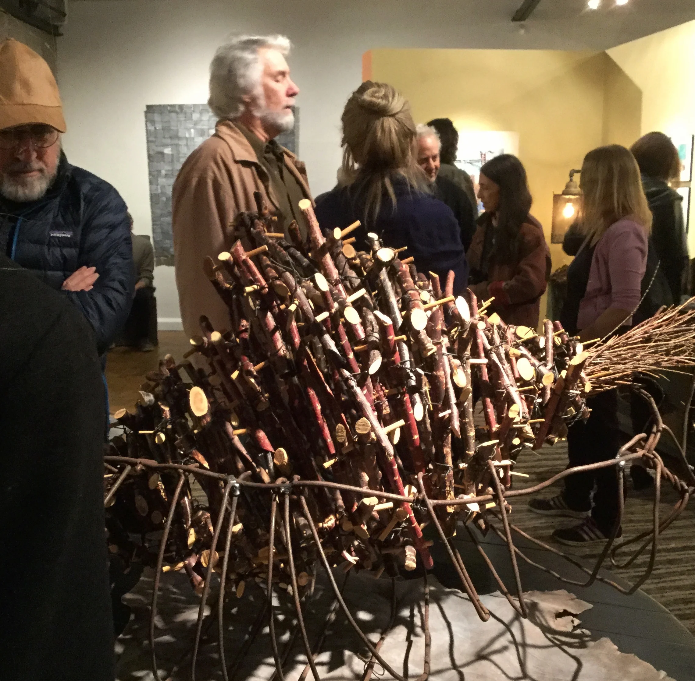 Our openings provide diverse contemporary art and lively discussions about it!