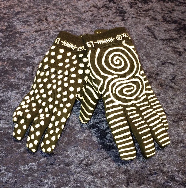 Hand painted gloves - small