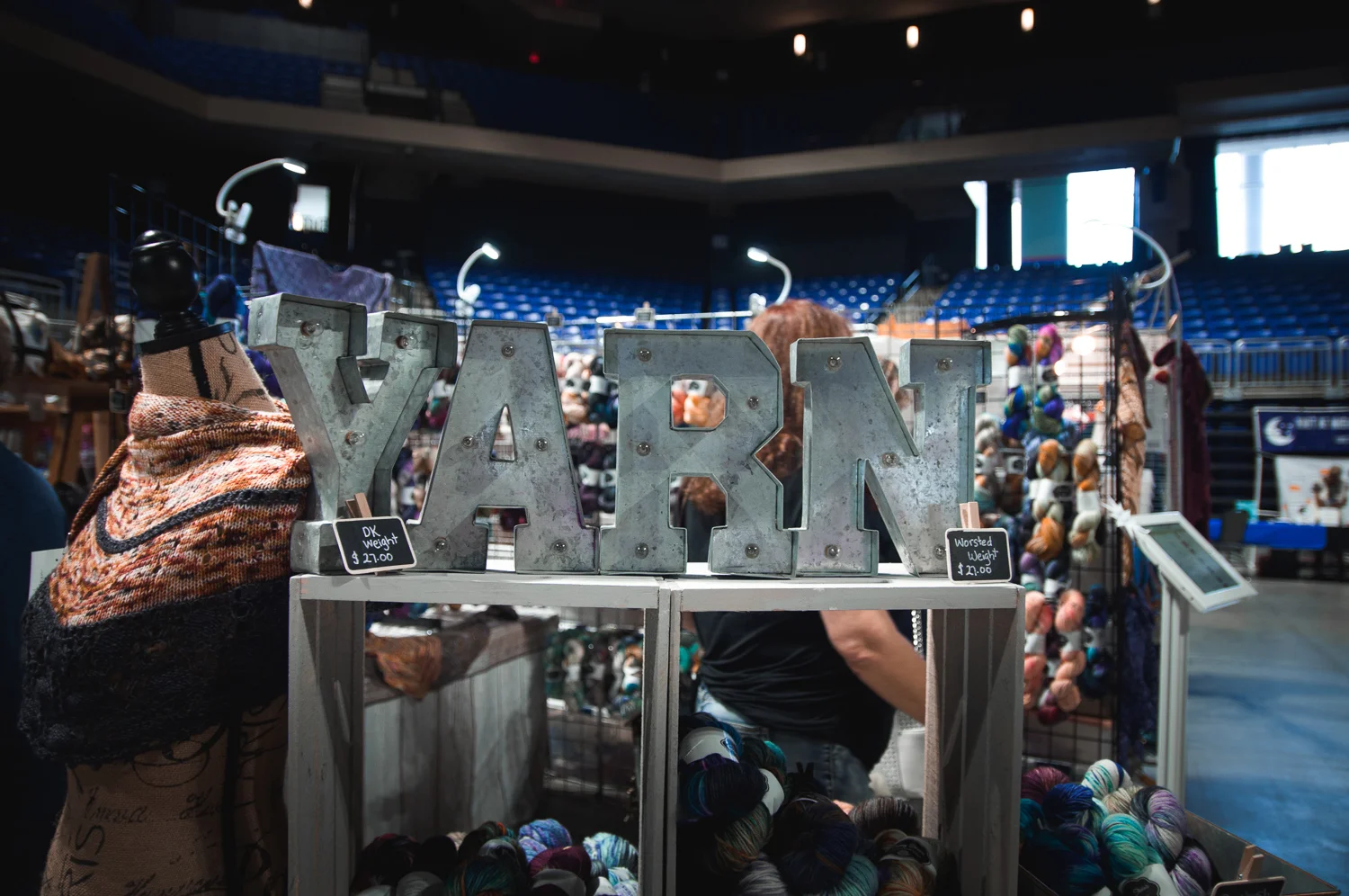 Savvy Skeins booth at Houston Fiber Fest
