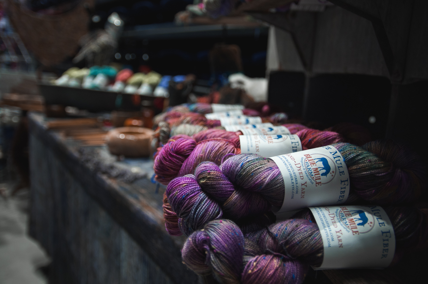 Blue Mule Fiber booth