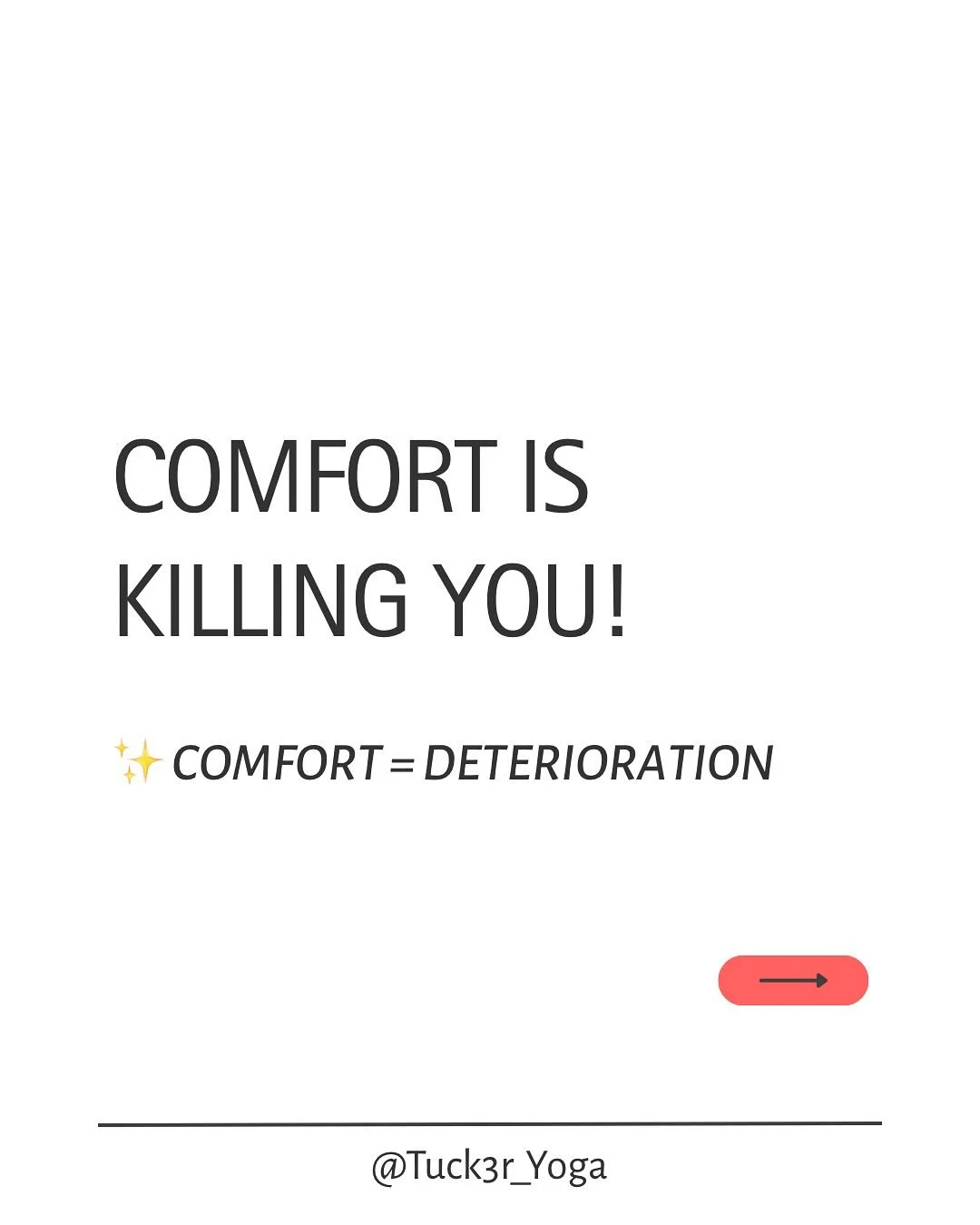 Humans are comfort-seeking creatures. We often go for the softest option and take the path of least resistance.
But comfort doesn’t always mean care. Sometimes it means decay.
Yoga taught me that there’s a difference between the pain t