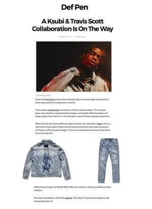 Travis Scott X Ksubi Walker Drawas