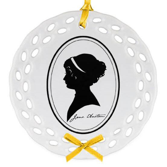 Jane Austen Silhouette Ornament