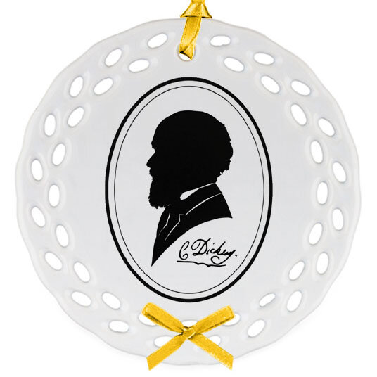 Charles Dickens Silhouette Ornament