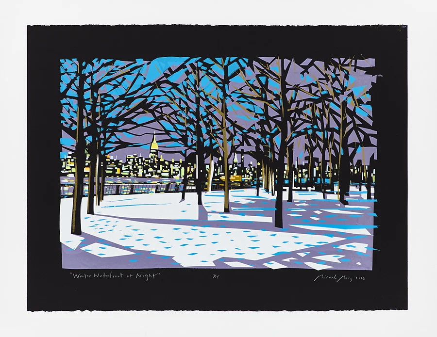 "Winter Waterfront at Night" 2016