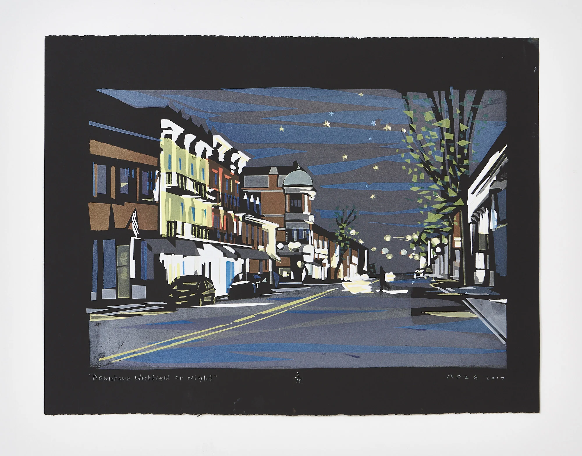 "Downtown Westfield at Night" 2017