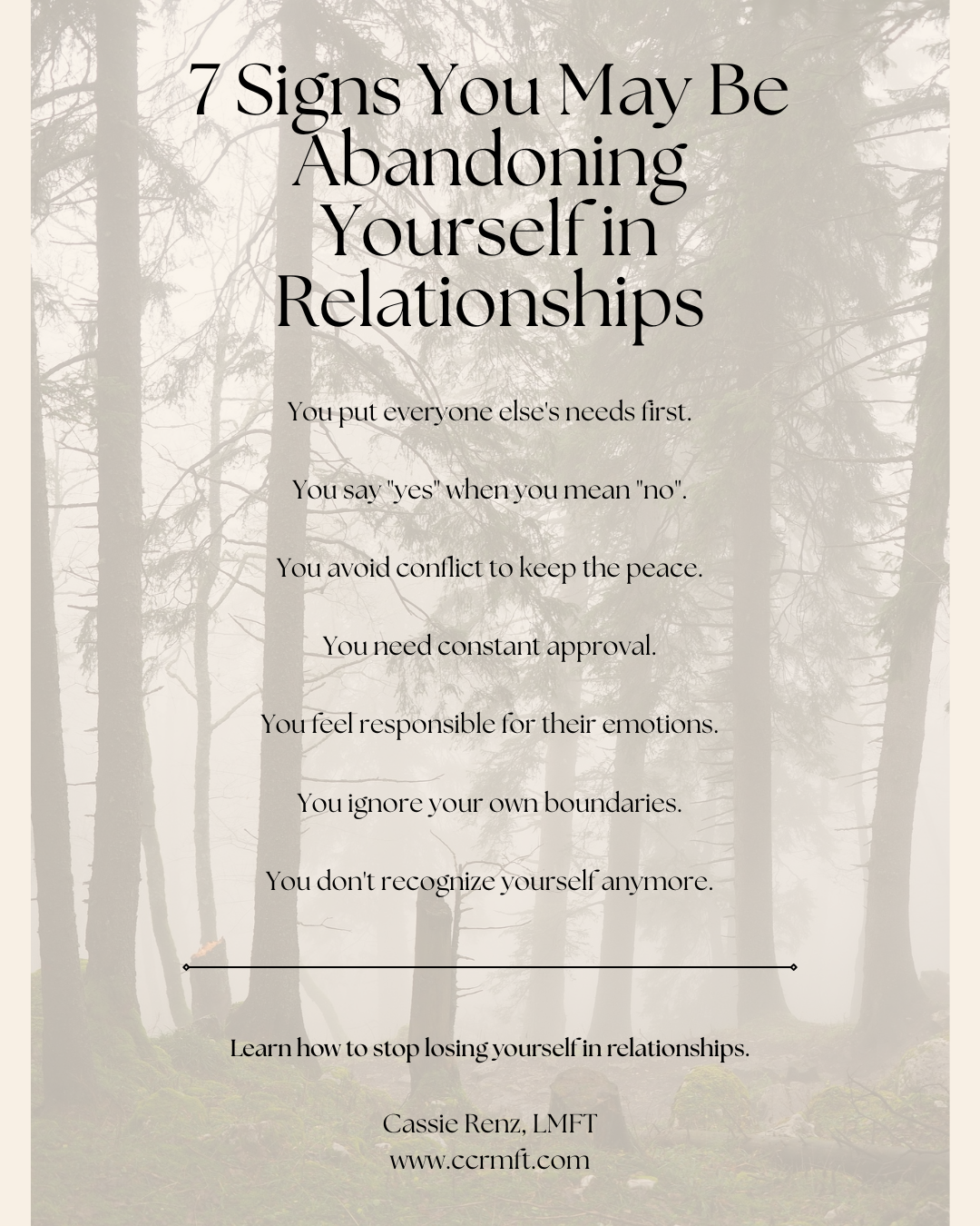 7 signs you may be abandoning yourself in relationships