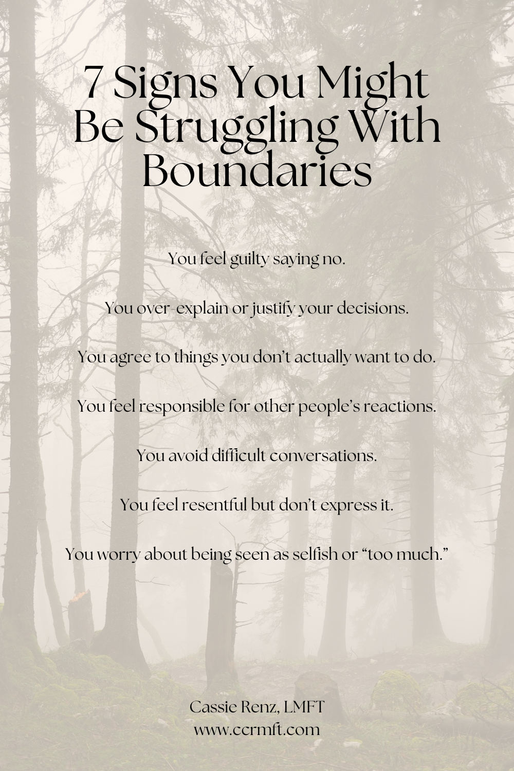 7 Signs you Struggle with Boundaries