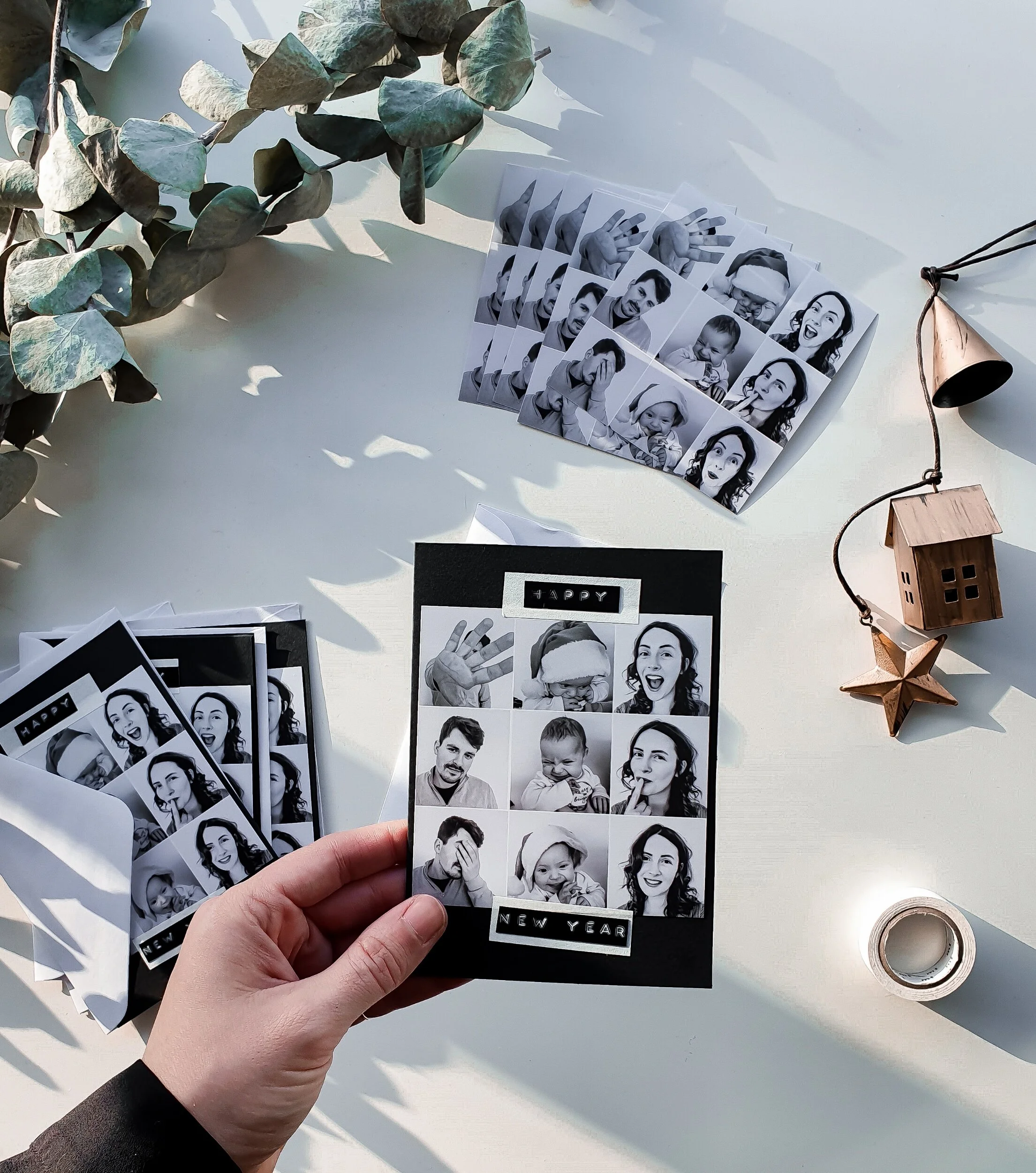 photo booth christmas card