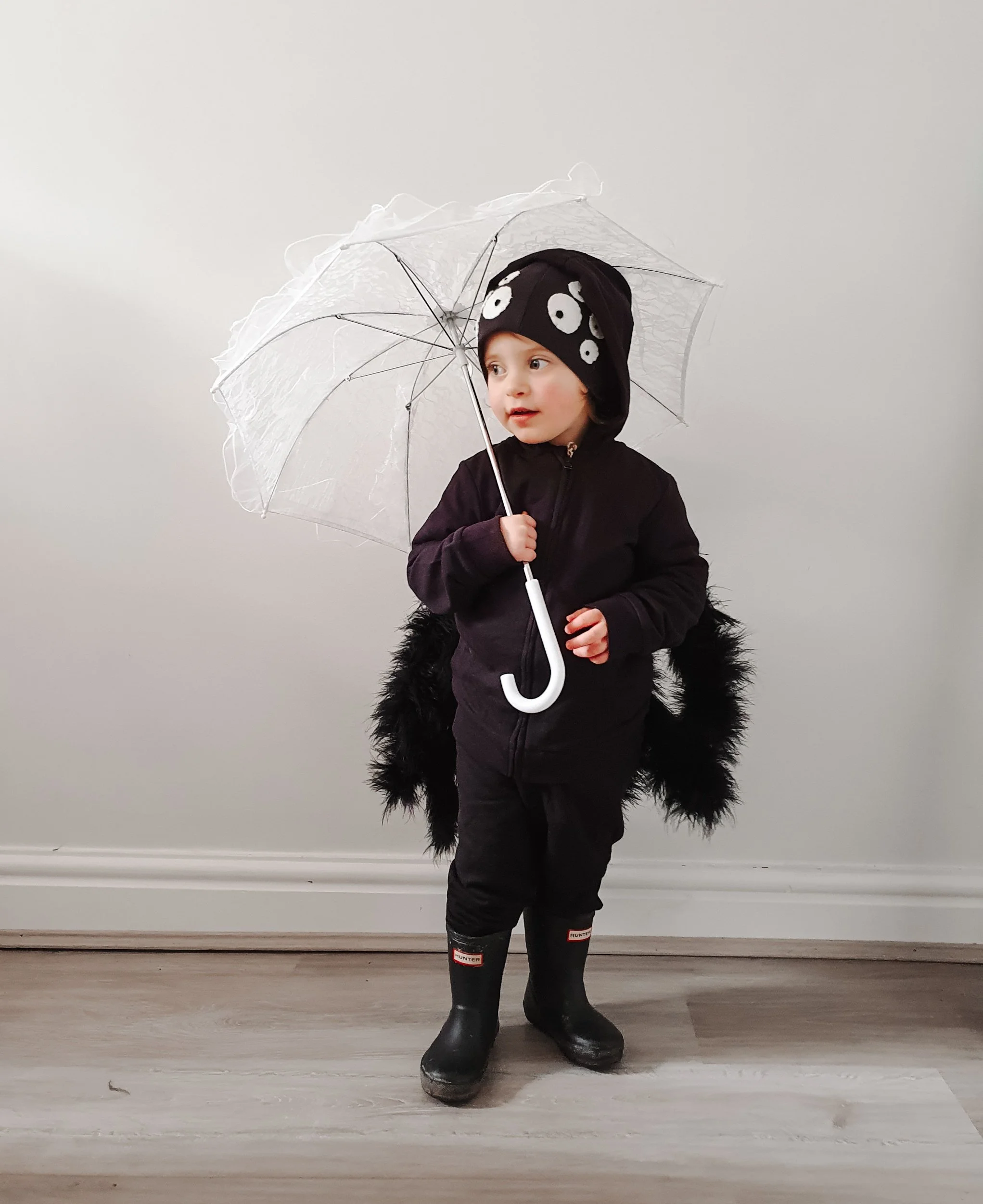 homemade halloween spider costume