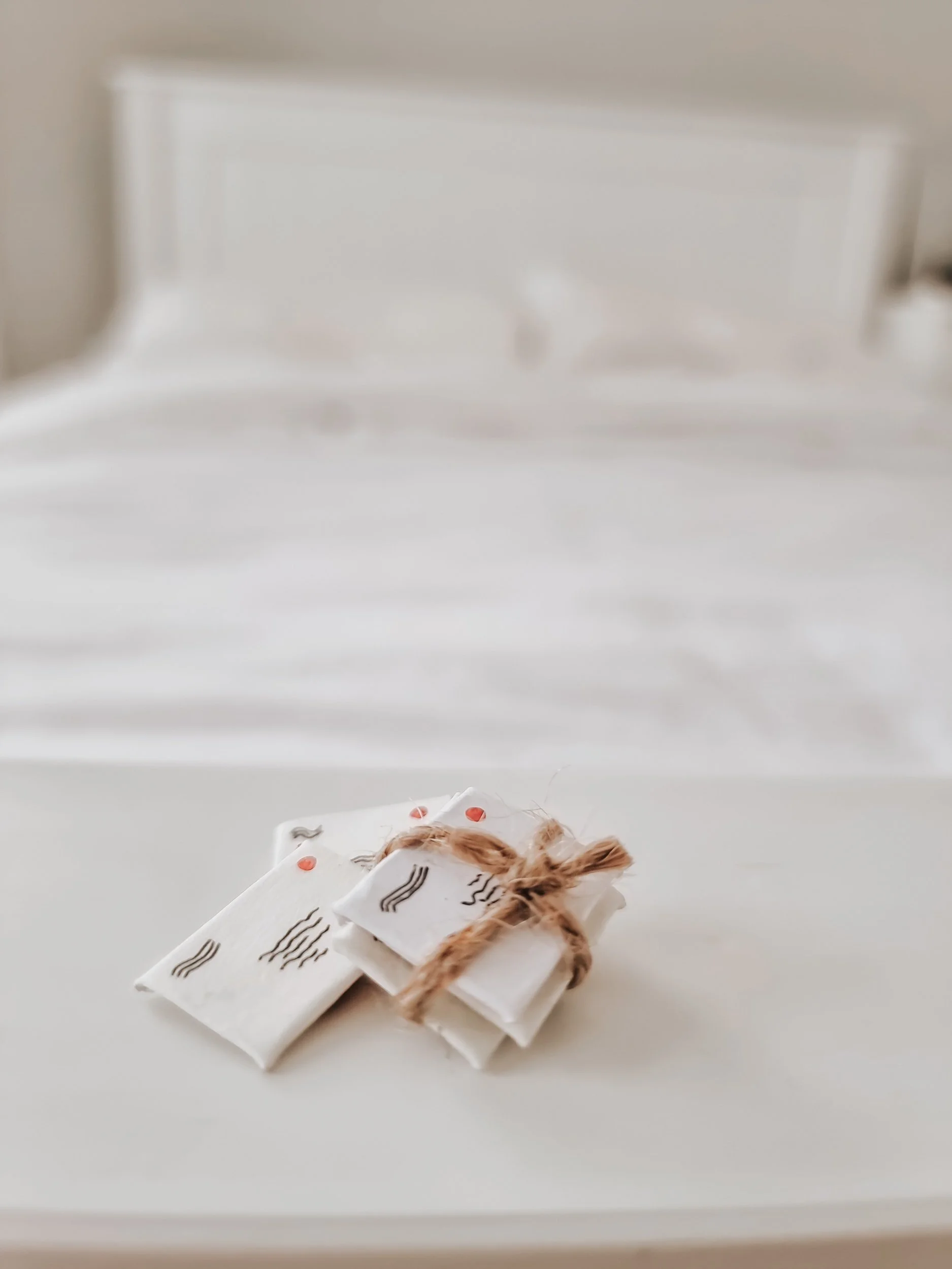 dollhouse diy: stack of letters