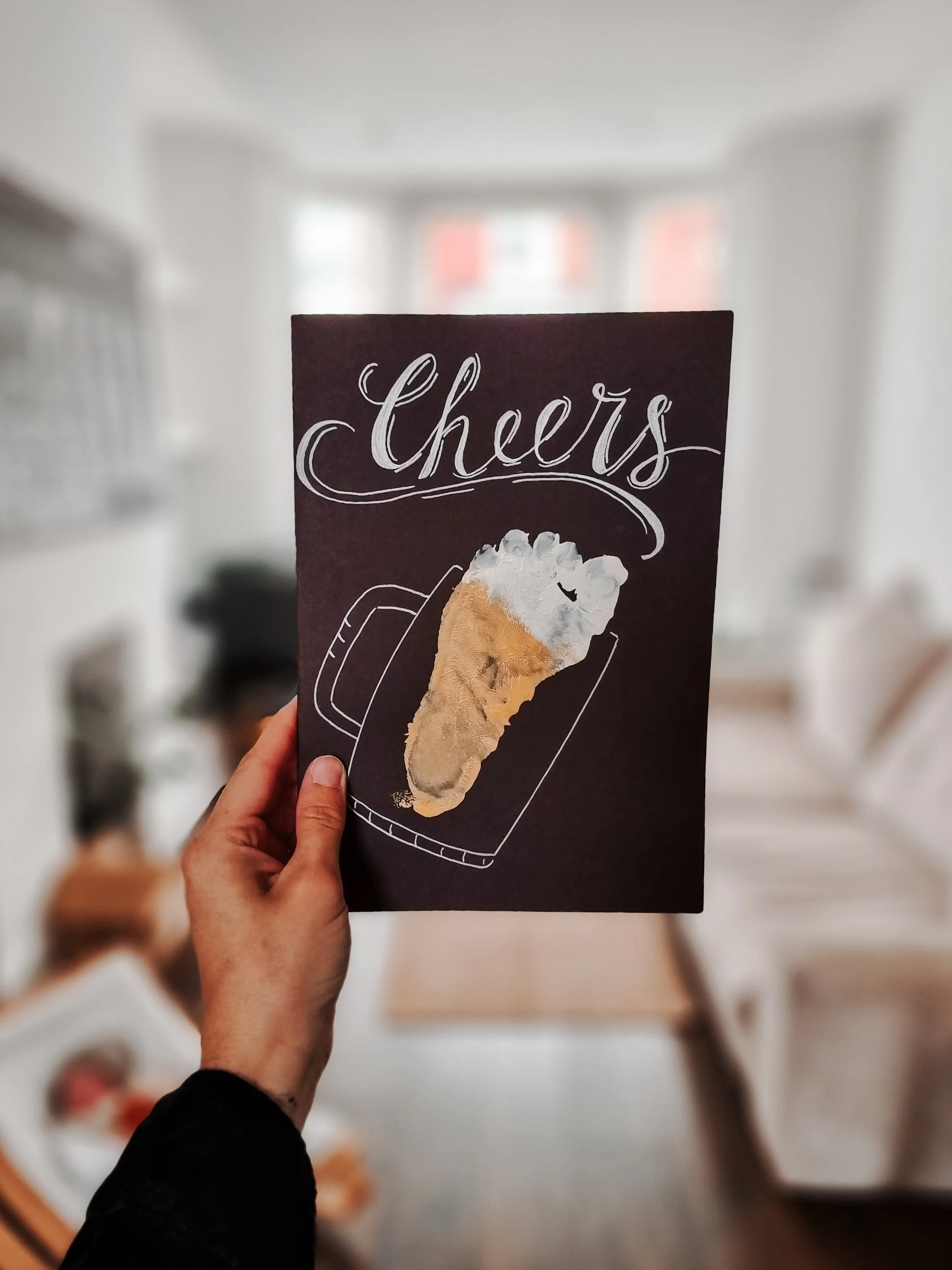 handmade cheers for fathers day card