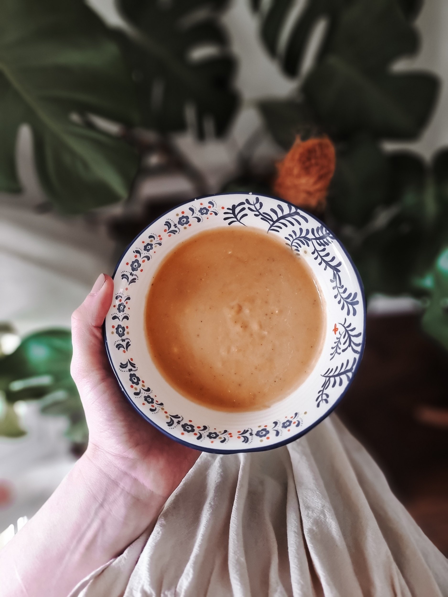 creamy sweet potato and ginger soup