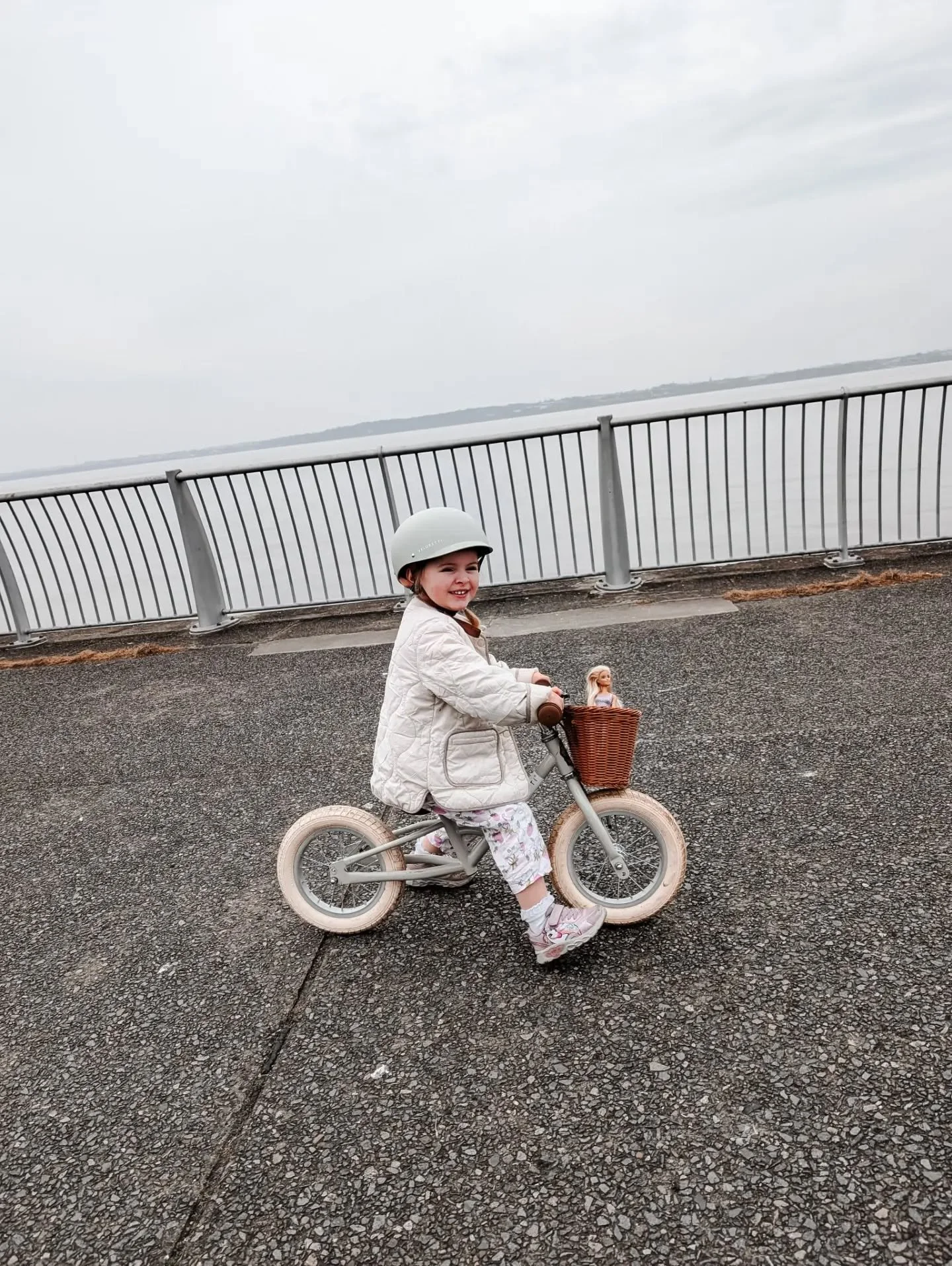Really excited for all the adventures the next couple of weeks are going to bring and having a few extra days off.
&bull;
Rua Alma wearing the strawberry trousers her sister made for her.