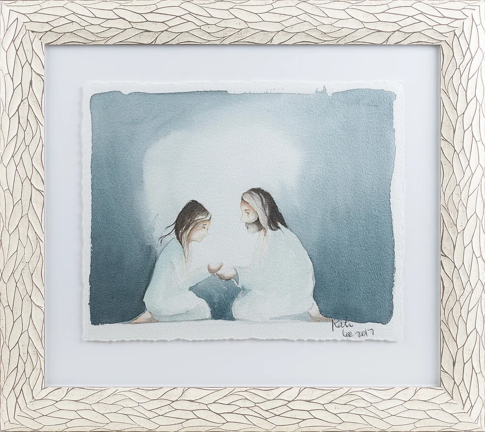 ” Through His Light. Is my story. Learning that through Christ I could overcome the heavy insecurities I carried and that he could help me find my light didn’t come easy, but it was a fight worth fighting.” (@Kate_Lee_Art)