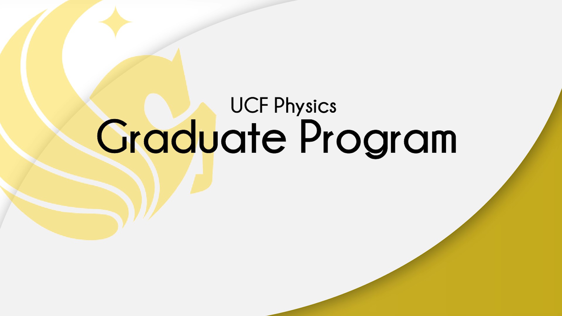 Graduate Department UCF Physics Promo