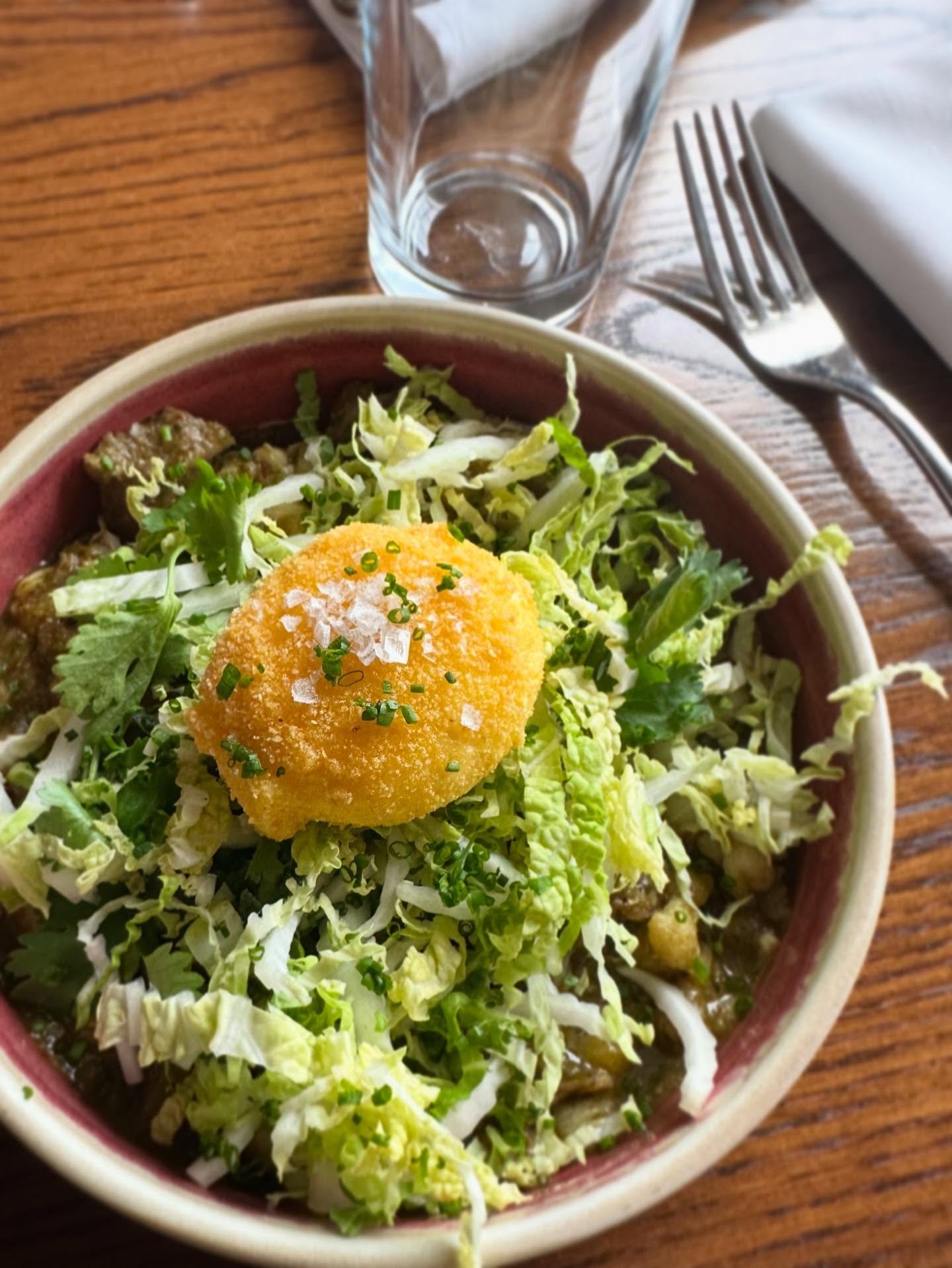 🥚 The Crispy Egg has been a staple of our menu since we opened. I feel it really embodies the ideals of Novel American Cuisine. Taking a humble ingredient like Tim Aulgur&rsquo;s eggs and enhancing them through techniques like sous vide. Our seasona