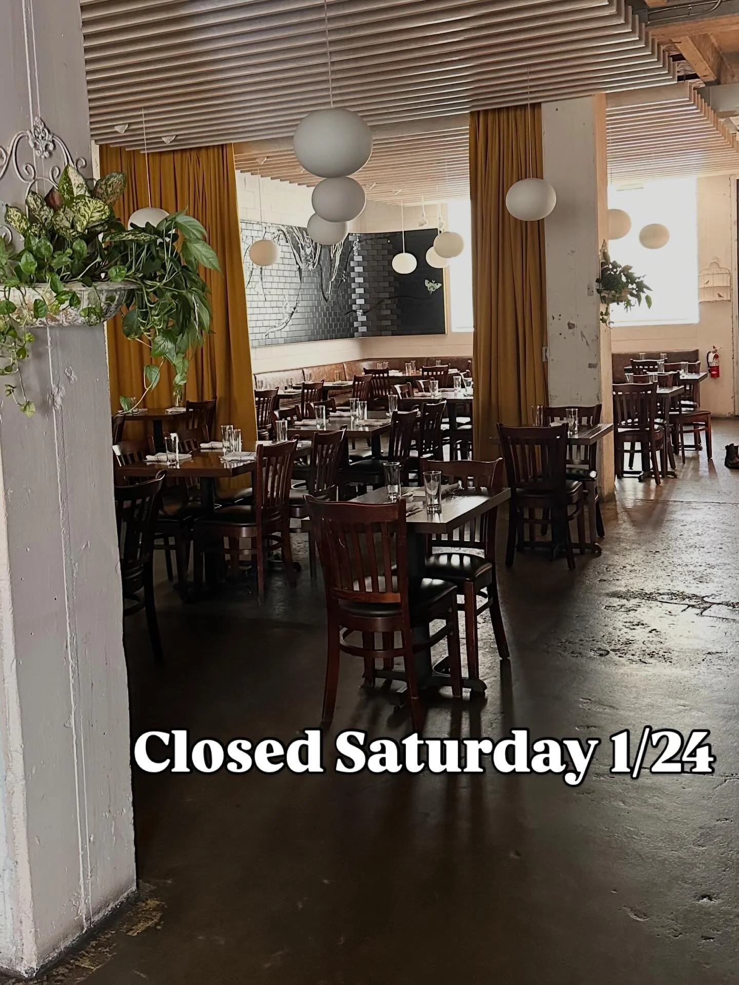 We sincerely thank everyone for being understanding of our decision to close this evening. Back at it next week!