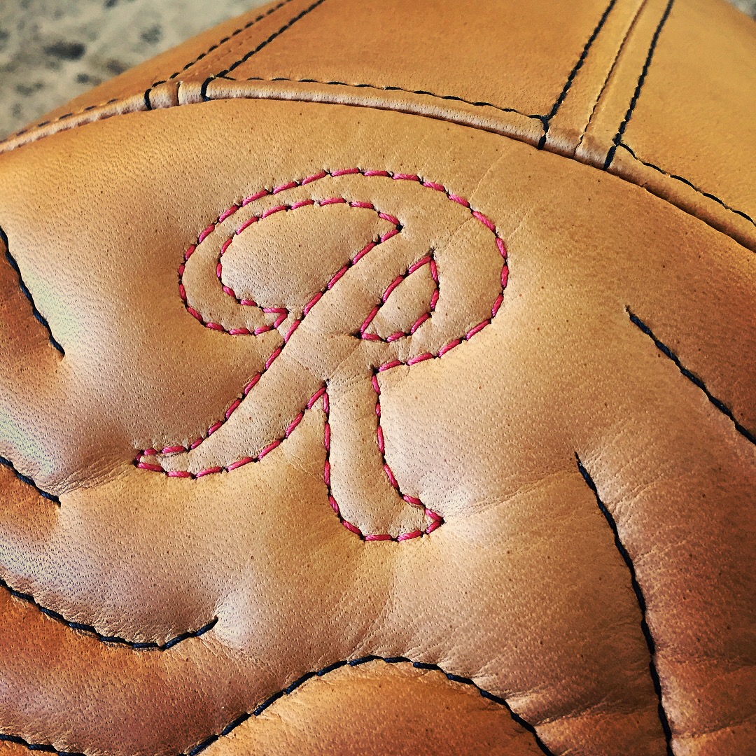 Leather Topography Map Motorcycle Seat
