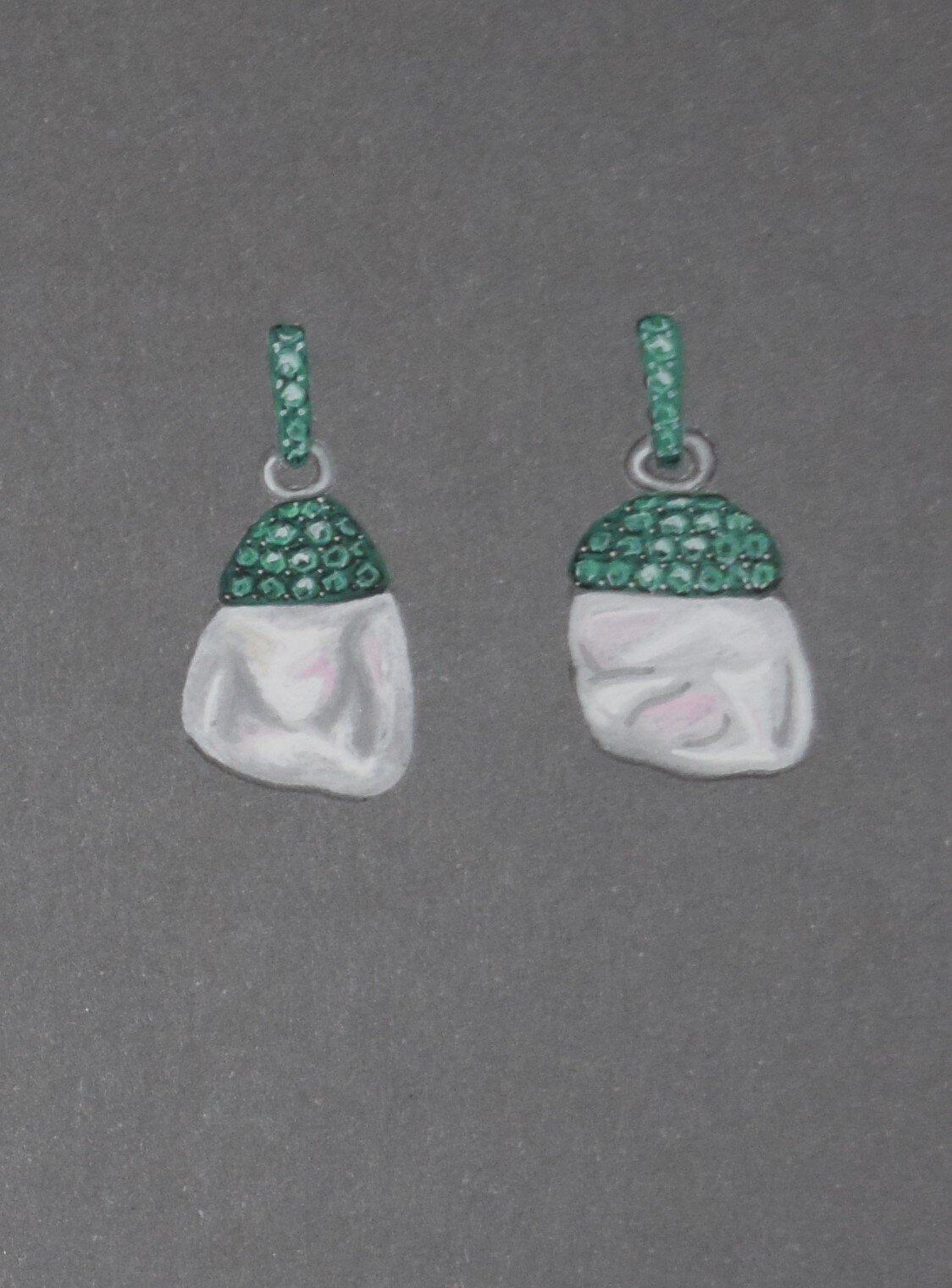 Tsavorite and pearl earring illustration.JPG