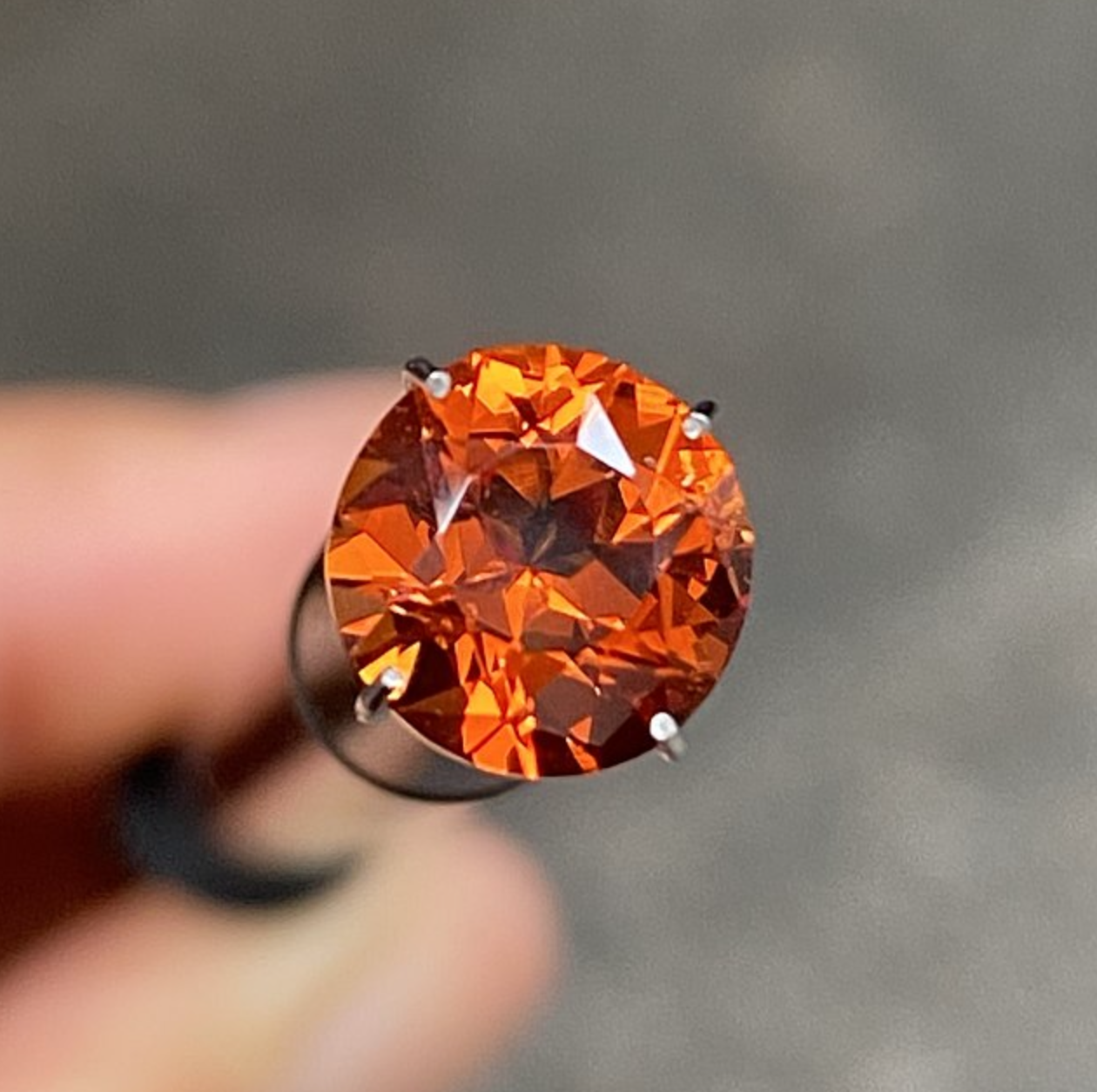 Mandarin Garnet Orange Spessartite Ring Mandarin Garnet And