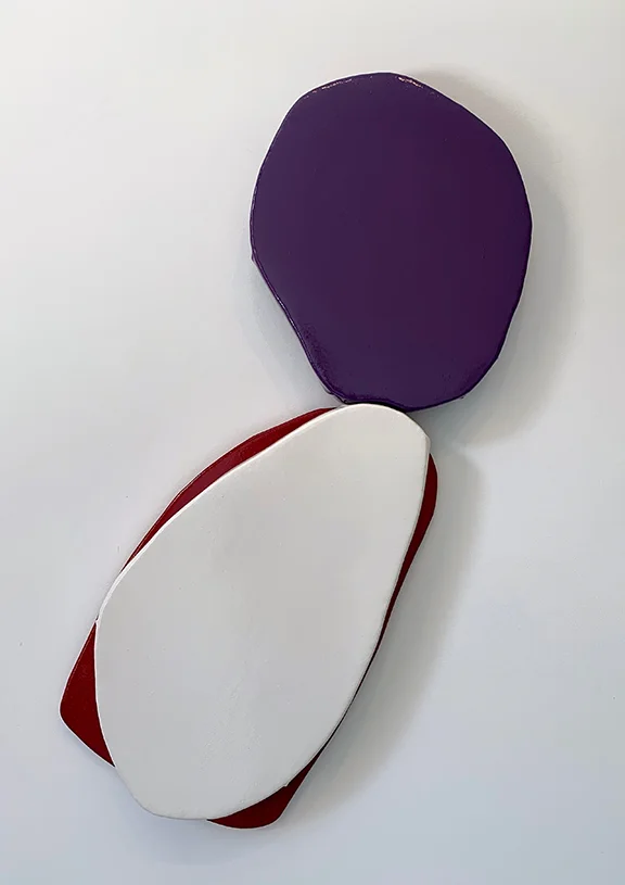 Justin Adian, Last Drop, oil and enamel on felt and canvas, 37x14in, 2019