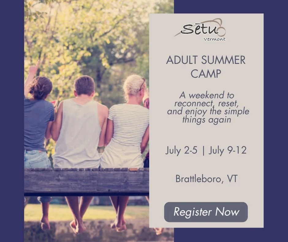 Summer doesn&rsquo;t have to be rushed.

Adult Summer Camp is a chance to step away from your routine and spend a weekend in nature&mdash;moving your body, slowing down, and reconnecting in a simple, meaningful way.

Time outside, nourishing meals, g
