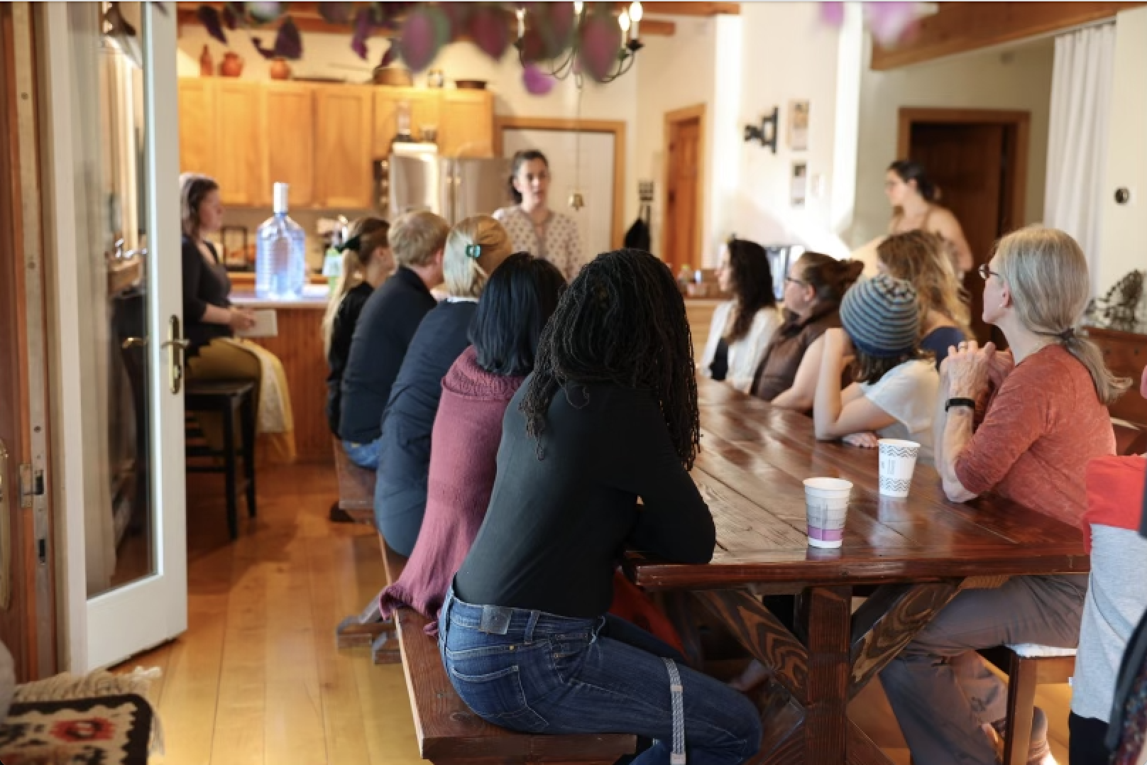 Students gathered for an in-person Ayurveda training session at Setu Vermont.
