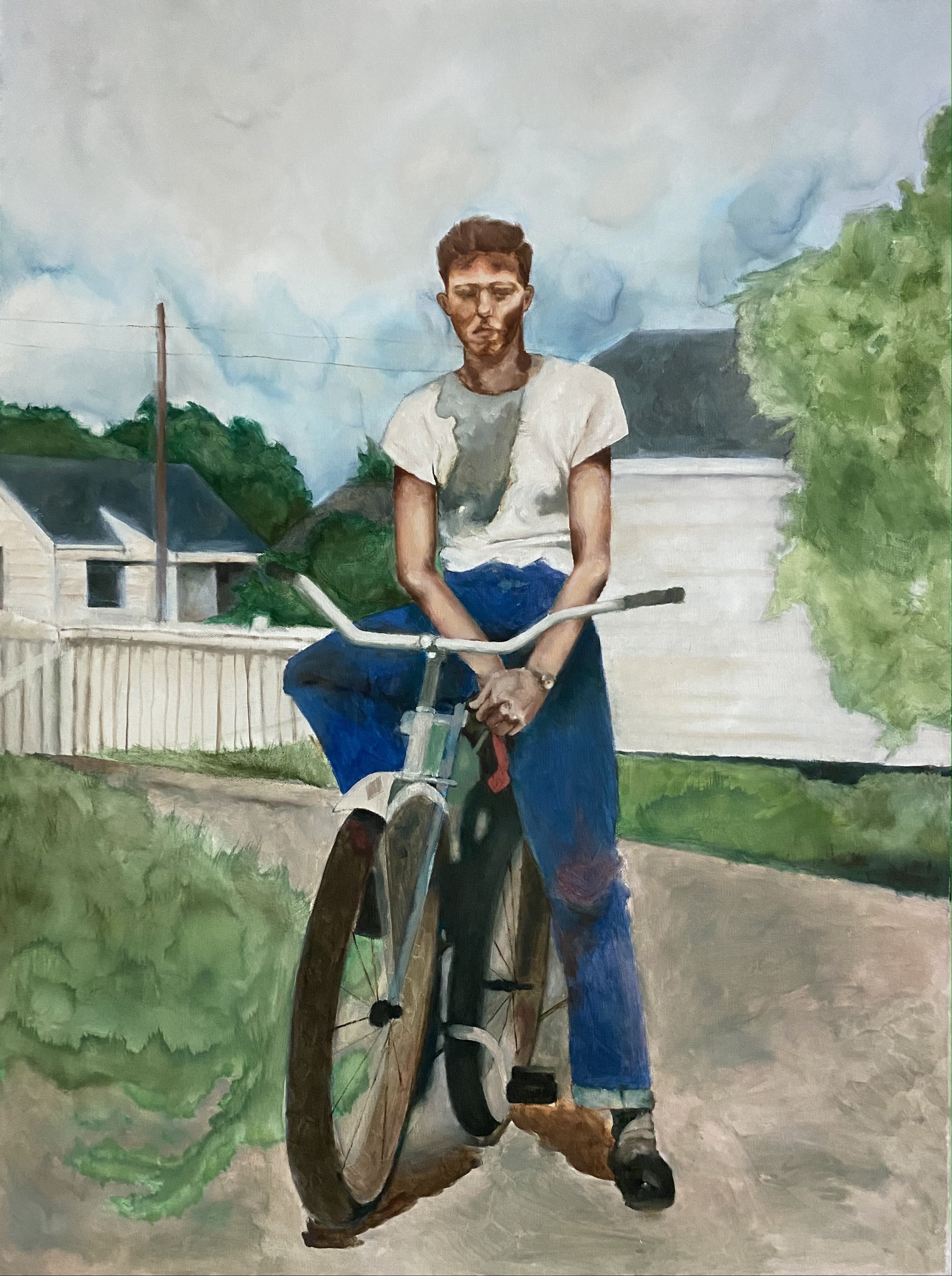 Papa 30" x 40" Oil on Canvas