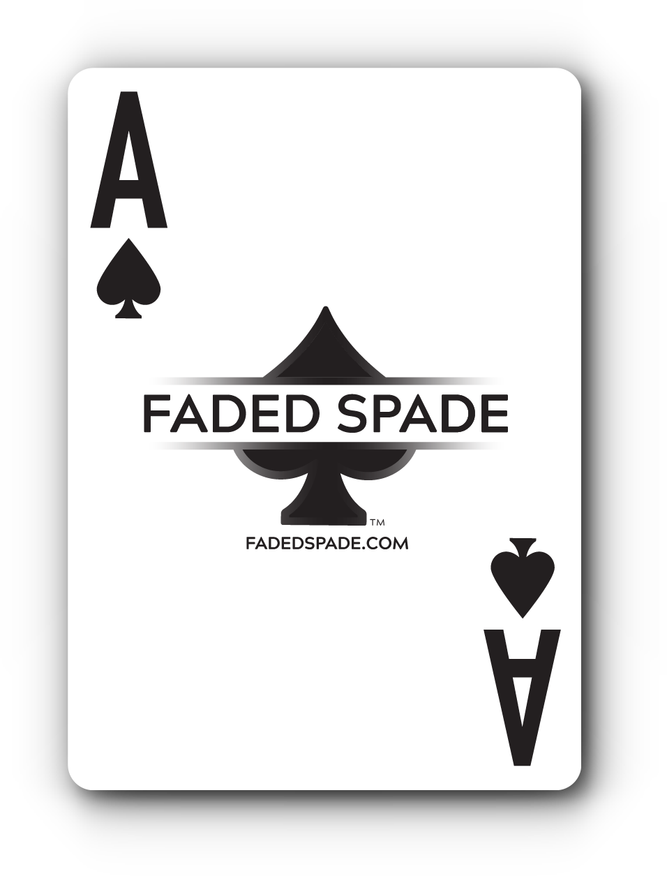 Faded Spade 100% Plastic Poker Playing Cards